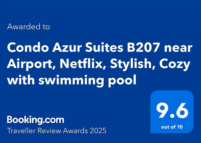 Apartment Azur B207 Near Airport, Netflix, Stylish, Cozy With Swimming Pool *